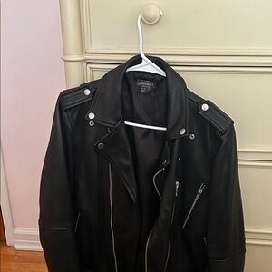 H&M Men's Black Leather Jacket